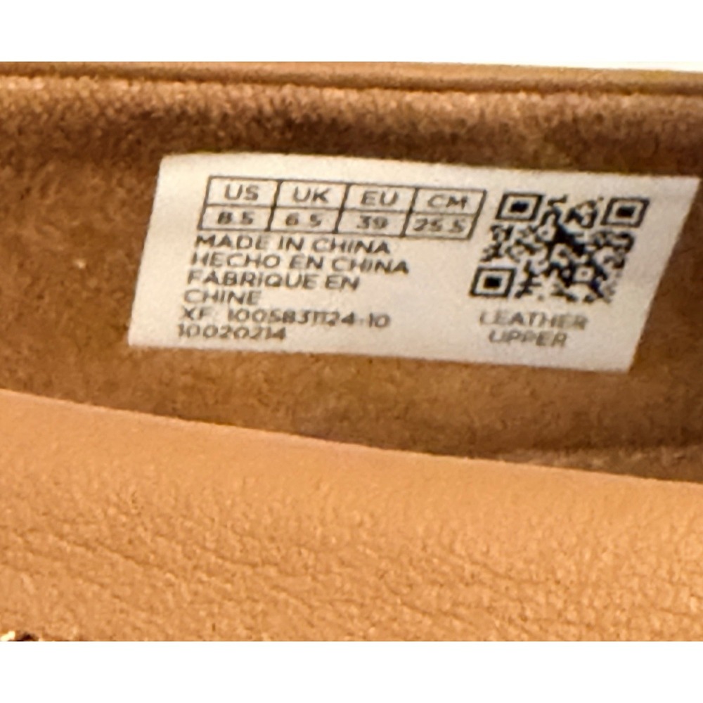 TOMS Women's 8.5 Cara Tan Leather Slip-On Loafer - Picture 4 of 6